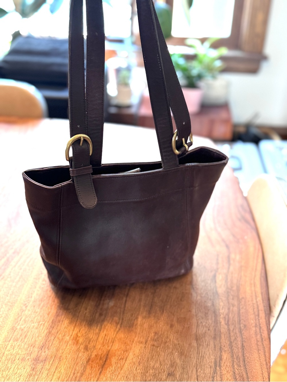 Coach Vintage Leather Waverly SoHo Shoulder Bag in Chocolate Brown Style 4157